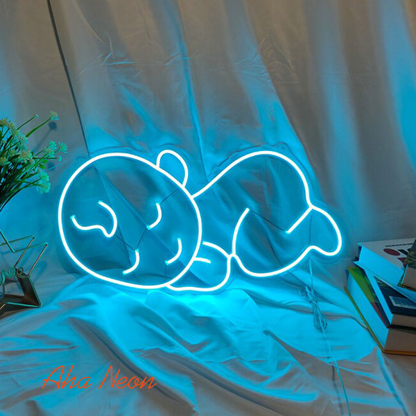 Baby Neon Bedroom Sign -  Ice Blue
