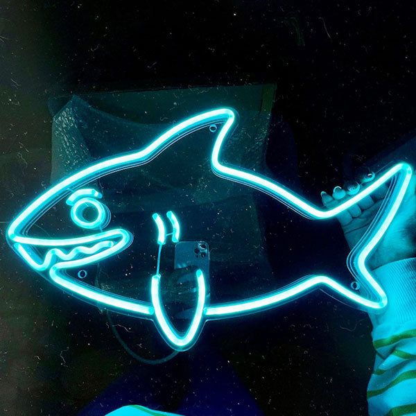 Baby Shark Neon Wall Art - 1