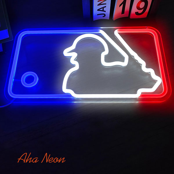 Baseball Player Neon Sign - 2