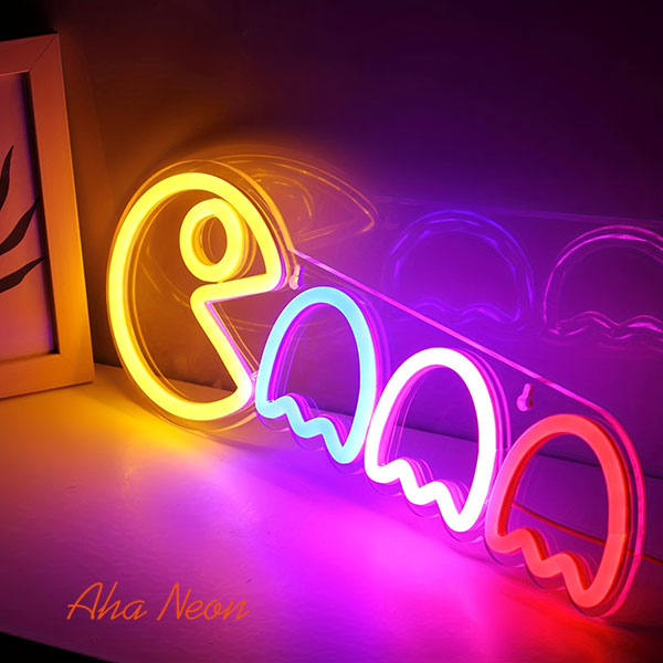 Eating Beans Neon Sign