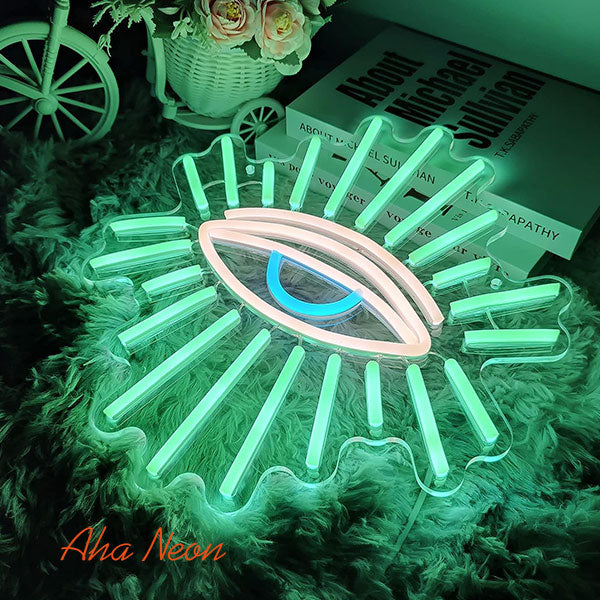 <img src="neonsignevileye02.jpg" alt="Evil Eye Neon Sign Green"/>