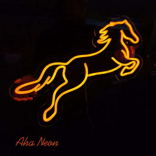 Jumping Horse Neon Light - Aha Neon®