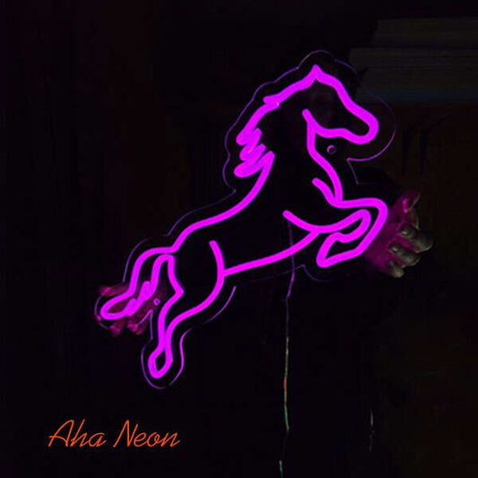 Jumping Horse Neon Light - Aha Neon®