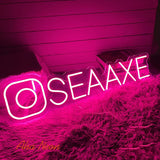 Custom Social Media Icon Neon Sign - Aha Neon®