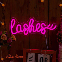 Lashes Neon Sign - Aha Neon®
