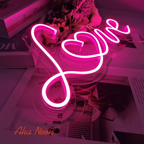 Love Neon Wedding Sign - 3