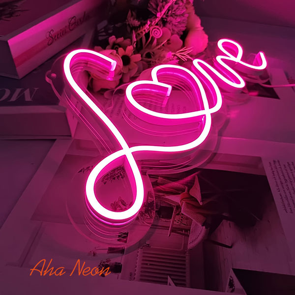 Love Neon Wedding Sign - Aha Neon®