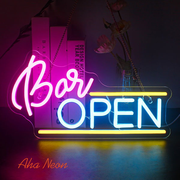 Bar Open Neon Light Sign - 1