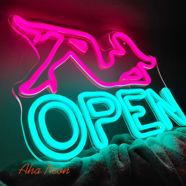 Open Lady Neon Light Sign - 2