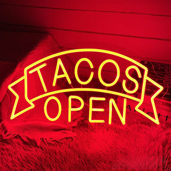 Tacos Open Sign - 1