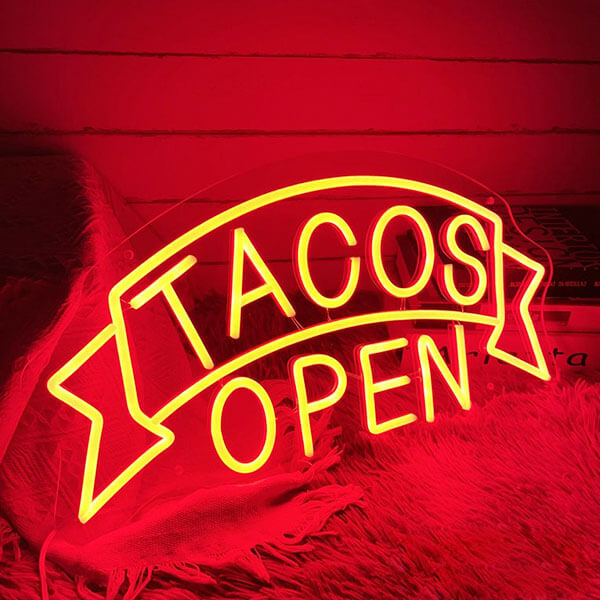 Tacos Open Sign - 2