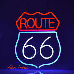 Route 66 Neon Sign - Aha Neon®
