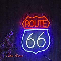 Route 66 Neon Sign - Aha Neon®