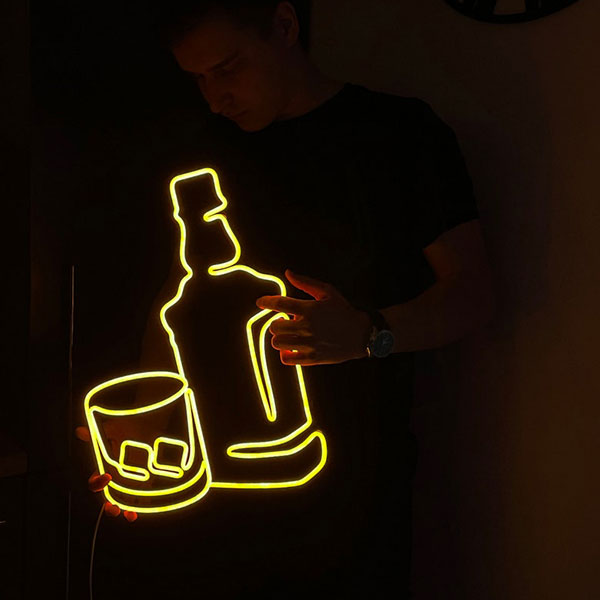 Whisky Bootle Neon Sign - 1