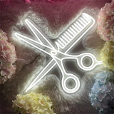 Combs and Clippers Neon Sign - Aha Neon®