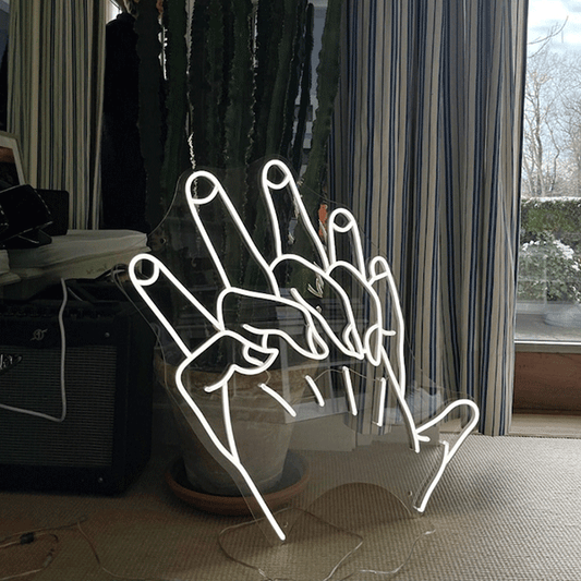 Hands of God Neon Sign - Aha Neon®