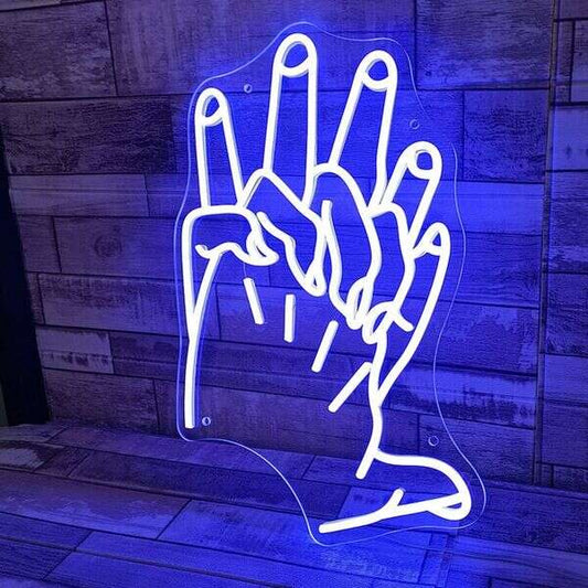 Hands of God Neon Sign - Aha Neon®