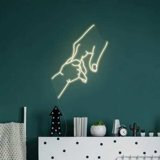 Holding Hand Bedroom Sign - Aha Neon®