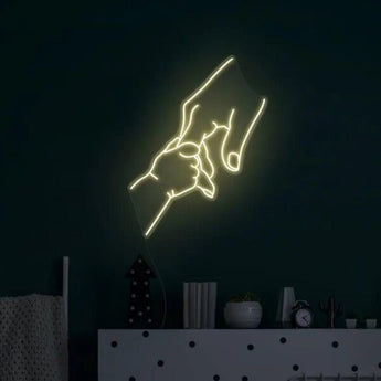 Holding Hand Bedroom Sign - Aha Neon®
