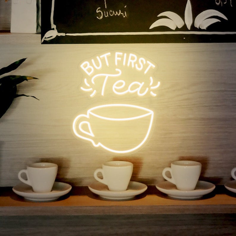 But First Tea Neon Wall Art - 3