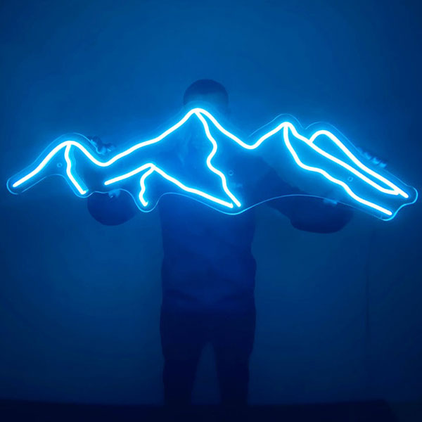 Mountain Neon Wall Art - 1