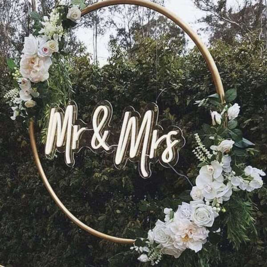 Mr & Mrs. Neon Wedding Sign - Aha Neon®