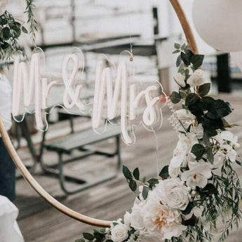 Mr & Mrs. Neon Wedding Sign - Aha Neon®
