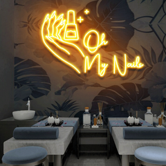 Nail Neon Light Sign - Aha Neon®