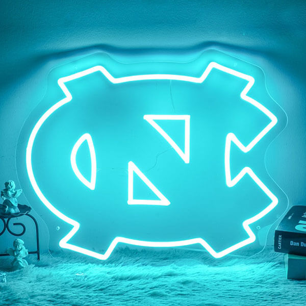 North Carolina Tar Heels Sign Ice Blue - 1