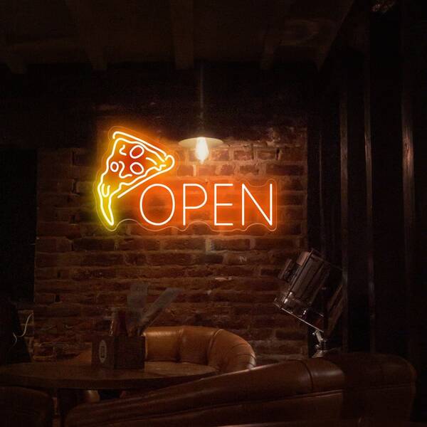 Open Pizza Neon Light Sign - 1
