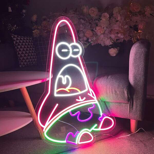 Patrick Star Sign - Aha Neon®