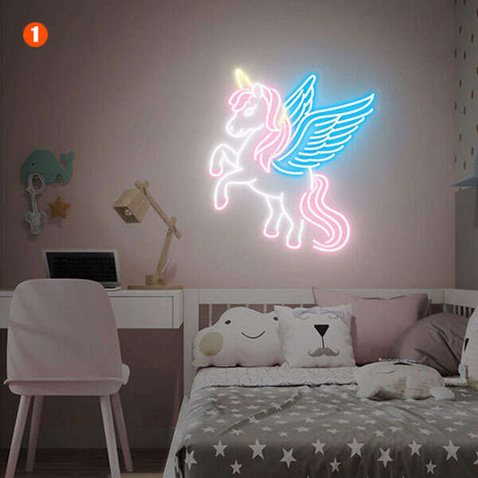 Rainbow Unicorn Neon Sign - Aha Neon®