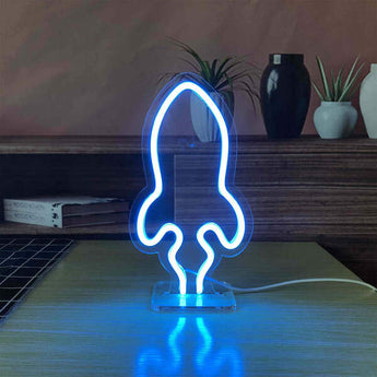 Rocket Desk Lamp - Aha Neon®