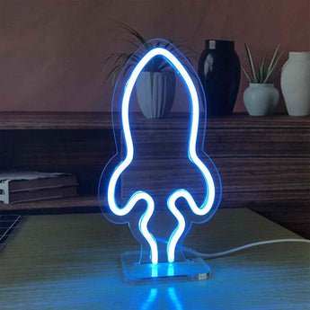 Rocket Desk Lamp - Aha Neon®
