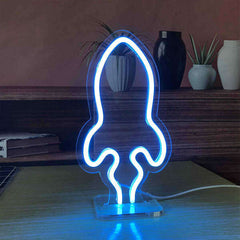 Rocket Desk Lamp - Aha Neon®