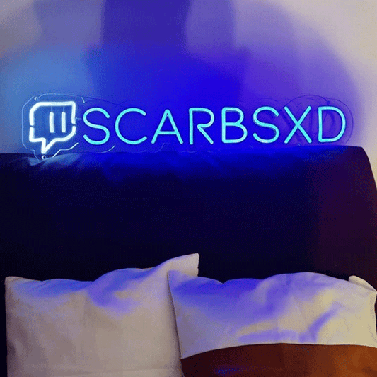 Custom Social Media Icon Neon Sign - Aha Neon®