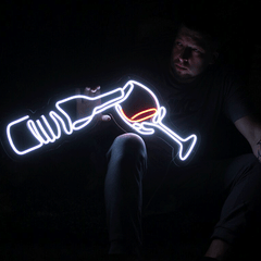 Wine Bottle Neon Sign - Aha Neon®
