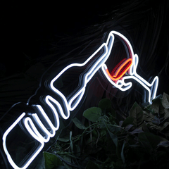 Wine Bottle Neon Sign - Aha Neon®