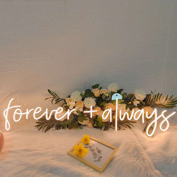 Forever and Always Neon Light | Personalized LED Sign | Aha Neon
