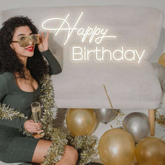 Happy Birthday Neon LED Wall Sign - 1