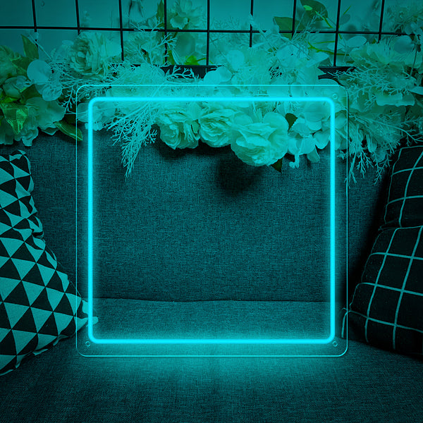 Carved Neon Light - Ice Blue